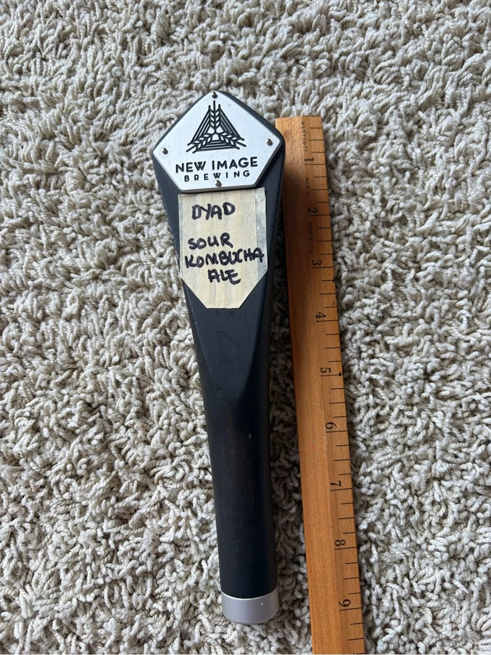 New Image Brewing Beer Tap Handle Wood Metal Craft Brewery J4